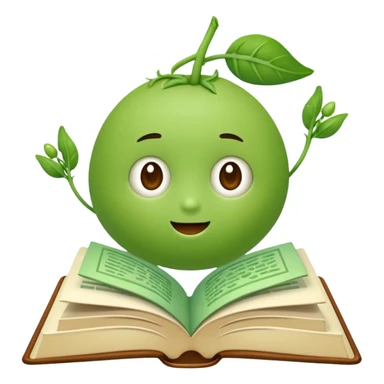 Book a teenie with some peas sticker