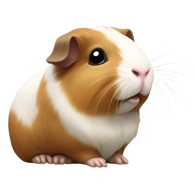 Guinea pig praying in a church sticker