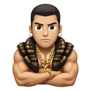 Dooberman con cadena dorada sticker