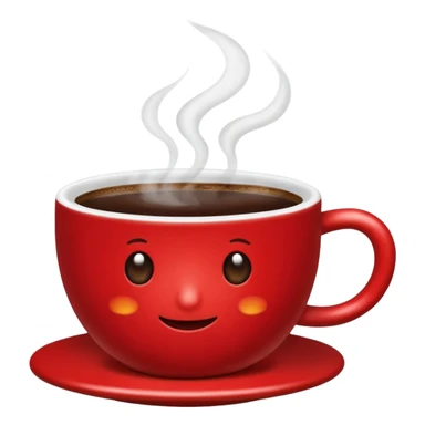 cup of coffe red sticker