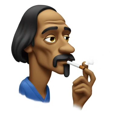 Snoop dog smoking joint sticker