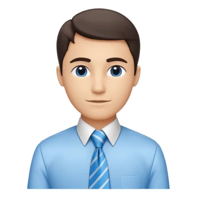 un recruteur à son bureau (l'image est tourné de 3/4) je veux une image qui soit de 3/4
 sticker