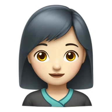 Chinese primary school girl sticker