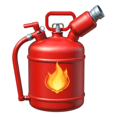 red american gas canister pouring sticker