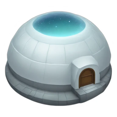 igloo flying saucer sticker