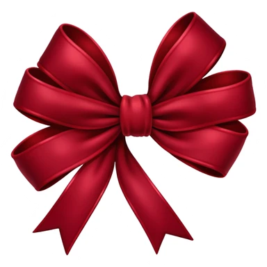 Dark red velvet aesthetic bow sticker