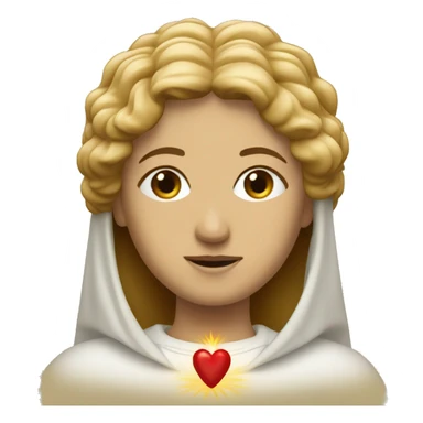 sacred heart of mary sticker