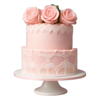 vintage valentine’s day cake sticker