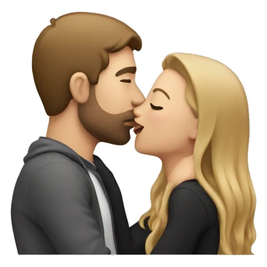 Me and my girlfriend kissing sticker