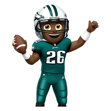 Philadelphia eagles #26 touchdown sticker