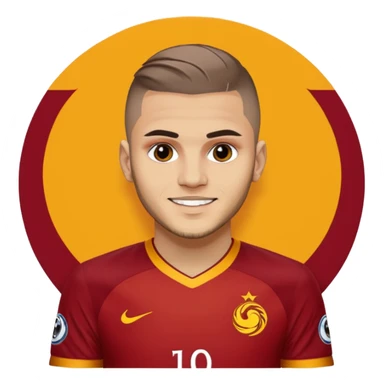 Mauro icardi Galatasaray formasıyla gol sevinci yapıyor sticker