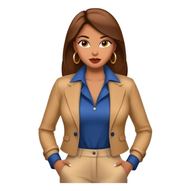 Modelo fashion estilo Mujer gigante sticker