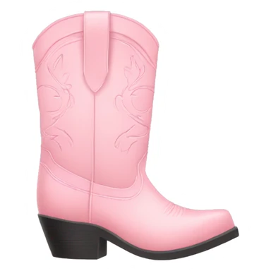 pastel pink cowgirl boots sticker