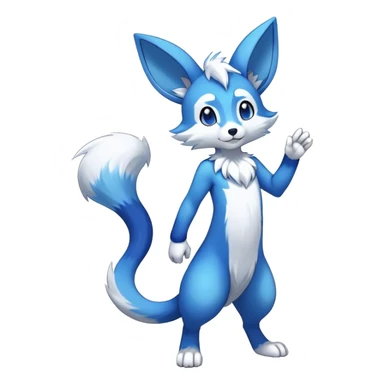Shiny Cool Anthro Sona Fakemon Full Body sticker