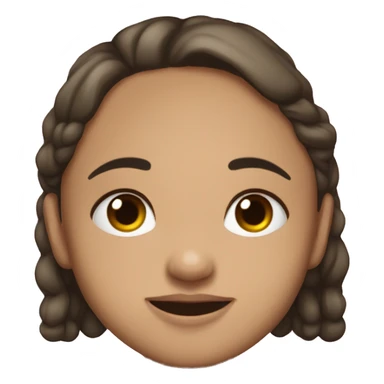 Niña pelinegra dormida  sticker