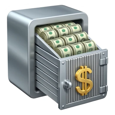 open filed money vault sticker