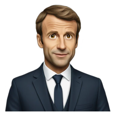 Emanuel Macron par terre  sticker