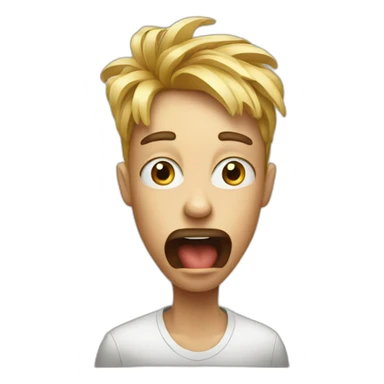 a shocked vegan sticker