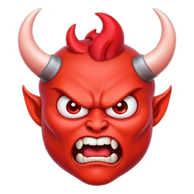 Evil emoji sticker