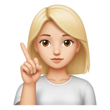 Emoji girl person with middle finger up  sticker