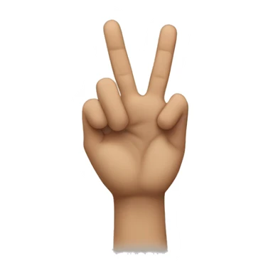 two hands point closed index fingers upwards sticker