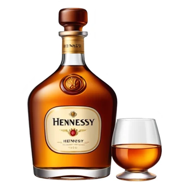 Hennessy bottle   sticker