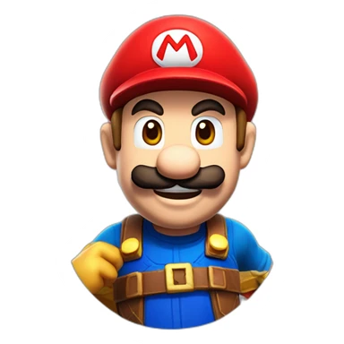 mario joue à fortnite sticker