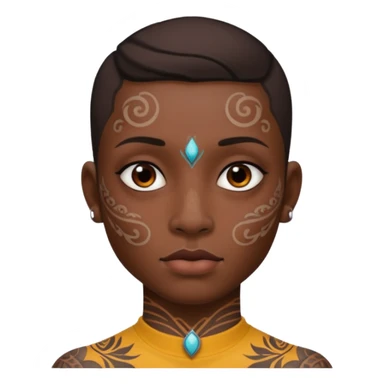 Con pasa montañas y tatuajes en la cara sticker