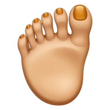 Like with a toe sticker