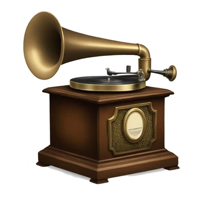 vintage gramophone  sticker