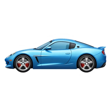 Blue sports car  sticker