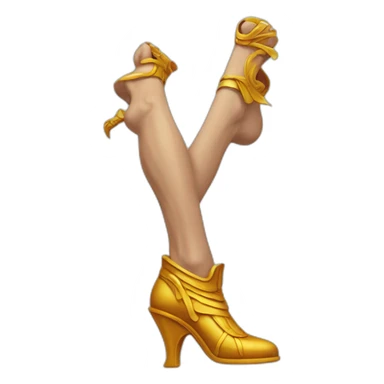 Hermes mythologic god with heel shoes sticker