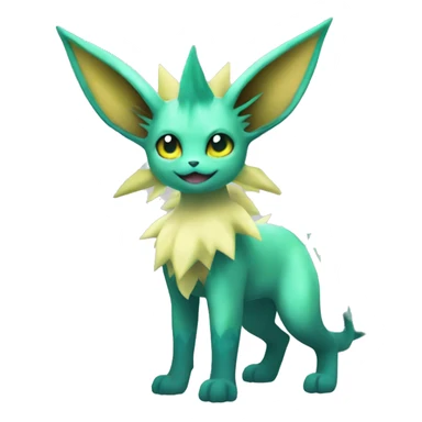 Vaporeon-Leafeon full body sticker