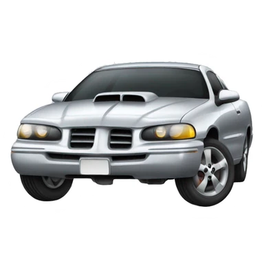 Silver Pontiac grand am gt sticker