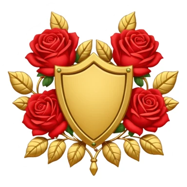 brasão com rosas condessa vermelha sticker
