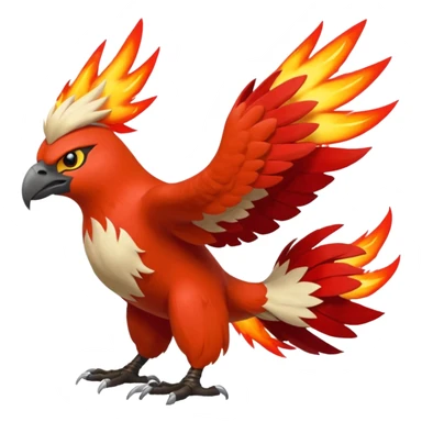 Braviary-Talonflame-Blaziken-fusion-hybrid-animal-creature  sticker