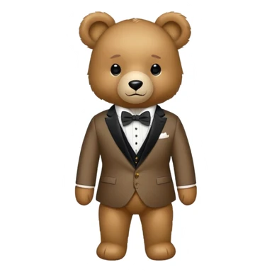 Ralph Lauren Polo Bear teddy bear wearing a suit and bowtie sticker