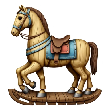 trojan horse no saddle sticker