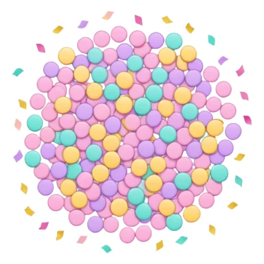 pastel Confetti floater sticker