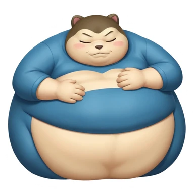 snorlax, try to preserve the character as simple as possible sticker