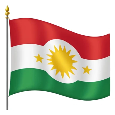 Kurdistan flag sticker