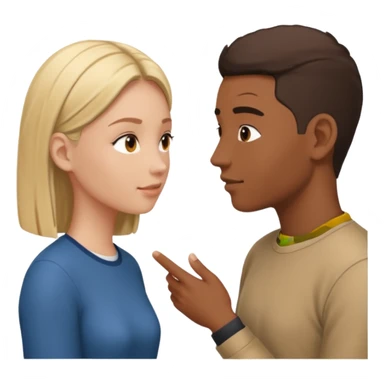 back and forth turn taking during a face to face conversation between two humans sticker