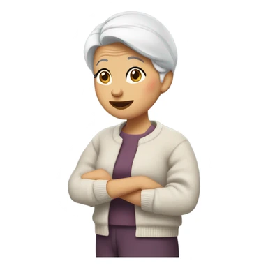 backpain grandma sticker