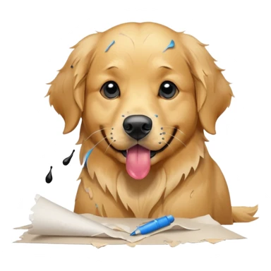Dog ate homework  sticker