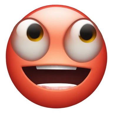 Red eyes emogi  sticker