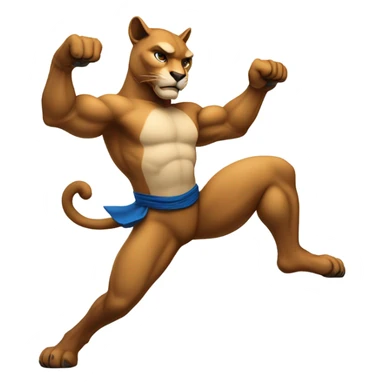 Cougar Kung Fu sticker