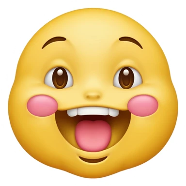 Hungry yellow emoji sticker