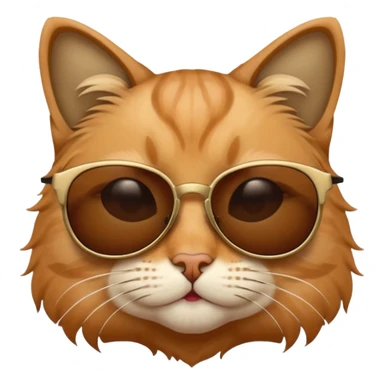 Cat wearing sunglasses sticker