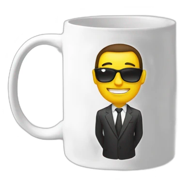 best boss in the world lettering mug sticker