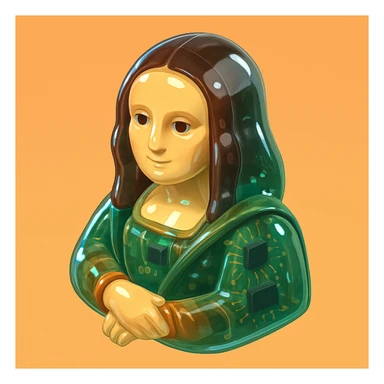 mona lisa sticker